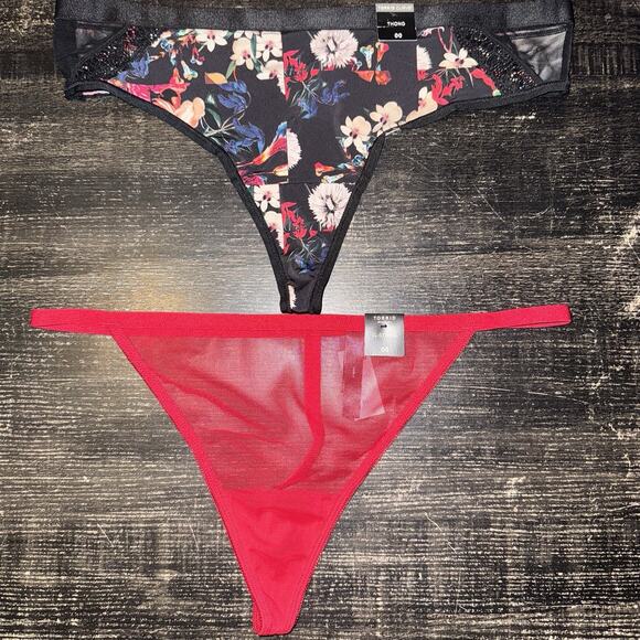 Lot of 5 Torrid Thong Panties Size 00X 00 - Picture 2 of 7